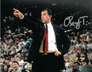 Rudy Tomjanovich signed Houston Rockets Coaching 8x10 Photo (1994 NBA Finals)