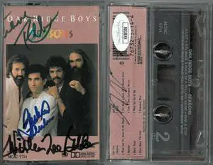 Oak Ridge Boys signed 1986 Seasons Cassette Cover/Tape/Case 4 sig William Lee Golden/Joe Bonsall/Duane Allen/Richard Sterban-JSA