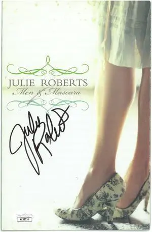 Julie Roberts signed Men & Mascara 5.5x8.5 Tri-Fold Album/Photo CD Promo- JSA #KK58034 (Country Music Artist)