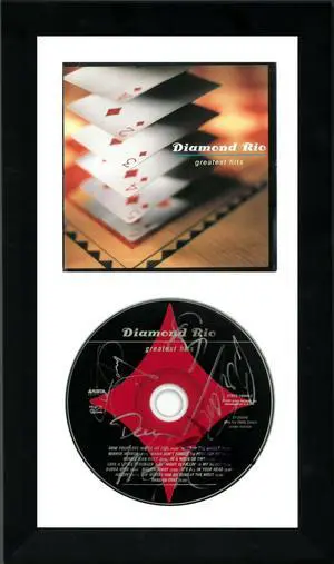 Diamond Rio multi signed 1997 Greatest Hits Album CD w/ Cover 6.5x12 Custom Framing- 6 sigs- JSA #KK58179