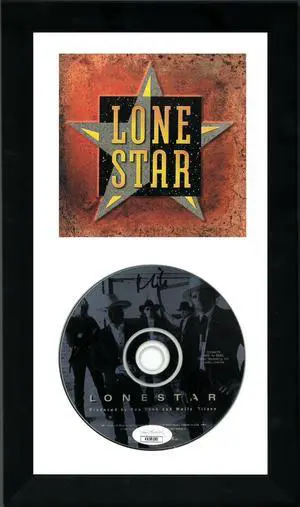Richie McDonald/Michael Britt/Keech Rainwater signed 1995 Lonestar Band Album CD w/ Cover 6.5x12 Custom Framing- JSA #KK58180