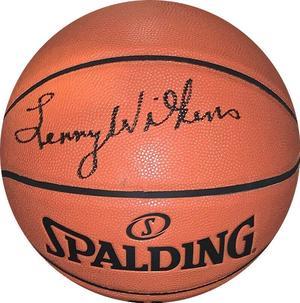Lenny Wilkens signed Spalding NBA Game Ball Series I/O Basketball– JSA Witnessed (St Louis Hawks/SuperSonics/Cavaliers)