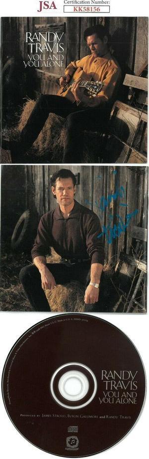 Randy Travis signed 1998 You and You Alone Album Cover w/CD & Case- JSA #KK58156