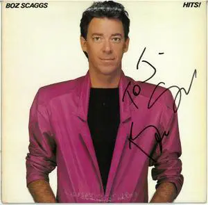 Boz Scaggs signed 1980 HITS! Album Cover/LP/Vinyl NO Record to J- JSA #JJ96543