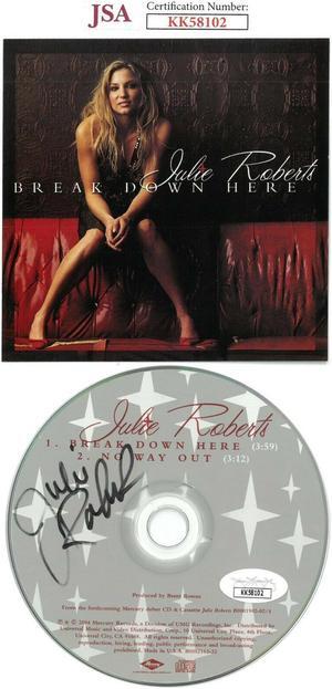 Julie Roberts signed 2004 Break Down Here Album CD w/ Cover & Case- JSA #KK58102
