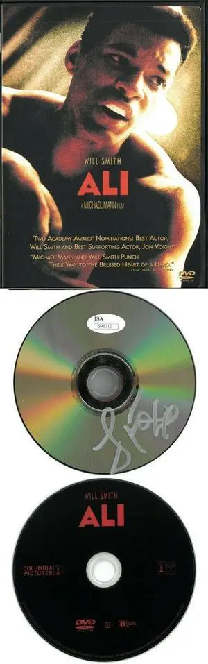 Jamie Foxx signed 2002 Ali Movie DVD w/ Case/Disc- JSA #S91310 (Will Smith)