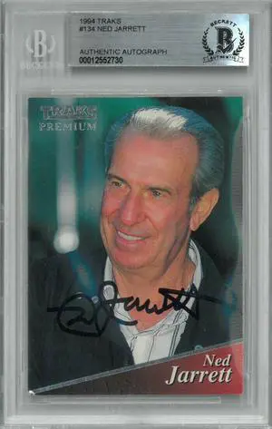 Ned Jarrett signed 1994 TRAKS Premium NASCAR Racing Trading Card #134– BAS/Beckett #00012552730 (Winston Cup)