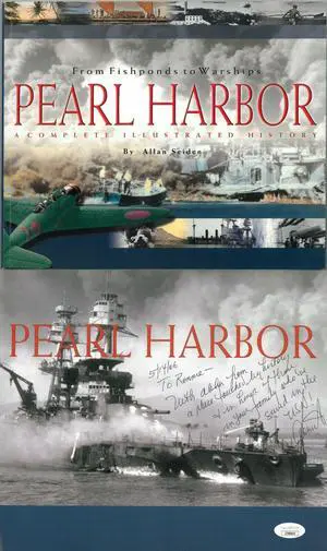 Allan Seiden signed 2001 From Fishponds to Warships Pearl Harbor Softcover Book To Ronnie- JSA #JJ96645