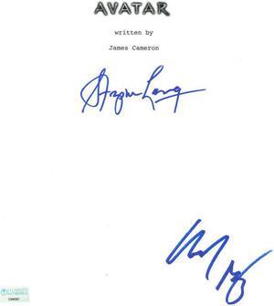 Avatar Movie 8.5x11 Script Cover 2 sig w/ Michelle Rodriguez & Stephen Lang (Celebrity Authentics)