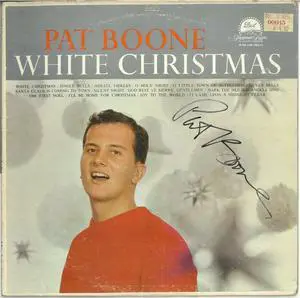 Pat Boone signed 1959 White Christmas Album Cover/No Vinyl- JSA #JJ96515