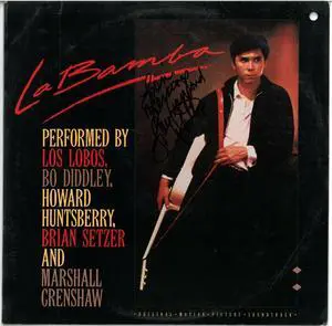 Lou Diamond Phillips signed 1987 La Bamba Album Cover/LP/Vinyl-JSA #JJ96514- To Lori (Motion Picture Soundtrack)