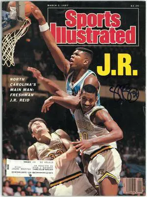 JR/J.R. Reid signed 1987 Sports Illustrated Full Magazine 3/2/87- JSA #WP489951- North Carolina Tar Heels