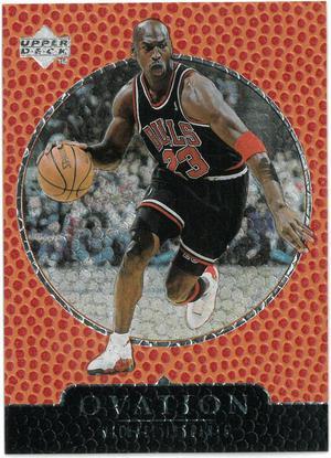 Michael Jordan 1998-99 Upper Deck Ovation Silver Foil Card #7 (Chicago Bulls)