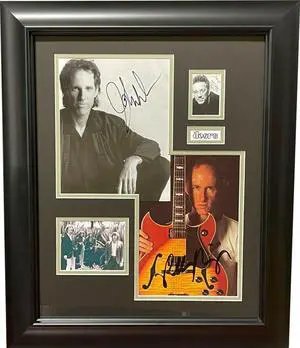 The Doors signed 3 cuts sigs w/ Ray Manzaek/Robby Krieger/John Densmore Custom Framing (20x24)