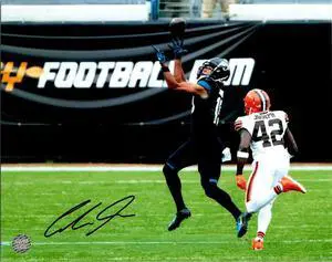 Collin Johnson signed Jacksonville Jaguars 8x10 Photo- AWM Hologram