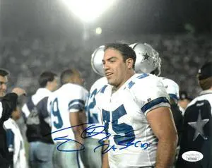 Tony Casillas signed Dallas Cowboys 8X10 Photo #75 2X SB Champs- JSA Witnessed #WIT192461