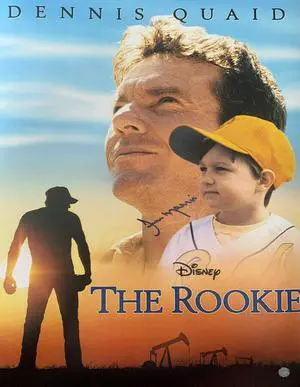 Jim Morris signed Disney The Rookie Movie 11X14 Photo- AWM Hologram (starring Dennis Quaid)