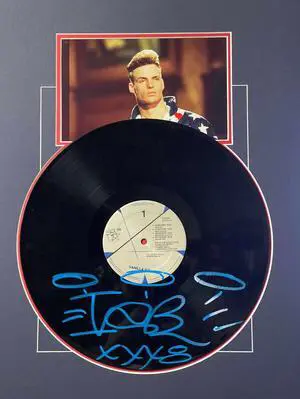 Vanilla Ice signed 1990 Ice Ice Baby Album/6x8 Photo/Sketch Matted 16x20- JSA #PP75244