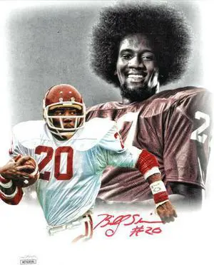 Billy Sims signed Oklahoma Sooners 8x10 Photo #20- JSA Witnessed (Heisman)