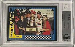 Teresa Earnhardt signed 1991 Maxx/Charlotte NASCAR Racing Card #200– BAS/Beckett #00012552704 (Dale Earnhardt, Sr./Winston Cup)