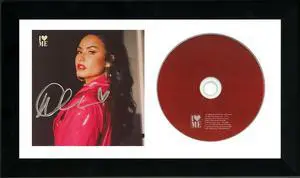 Demi Lovato signed 2020 I Love Me Album Cover w/ CD 6.5x12 Custom Framinge- JSA #JJ96845