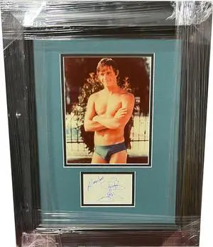 Christopher Atkins 3x4.5 Index Cut Sig/8x10 Photo Premium Custom Framing (16x20) All My Love (Blue Lagoon/Dallas/Pirate Movie)