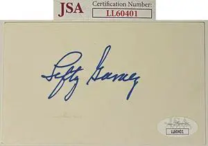 Lefty Gomez signed 3x5 Index Card- JSA #LL60401 (NY Yankees/Senators/HOF 1972)