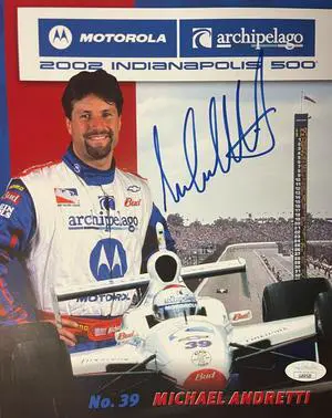 Michael Andretti signed 2002 Indianapolis 500 IndyCar Series 8x10 Photo- JSA #LL60520