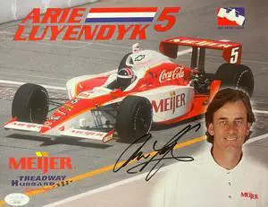 Arie Luyendyk signed Meijer Treadway Hubbard Racing Indy Car 8.5x11 Photo- JSA #LL60508