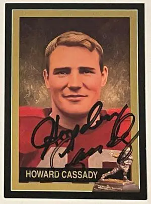 Howard "Hopalong" Cassady signed 1992 Ohio State Buckeyes 1955 Heisman Trading Card #21