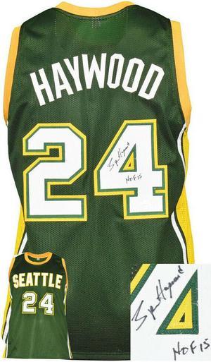 Spencer Haywood signed Seattle Green Custom Stitched Pro Basketball Jersey HOF 15 (XL)– JSA Witnessed