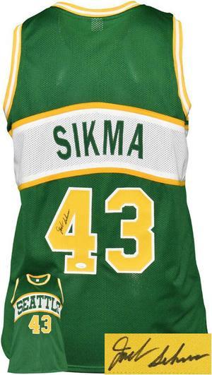 Jack Sikma signed Seattle Green TB Custom Stitched Pro Basketball Jersey (XL)– JSA Witnessed
