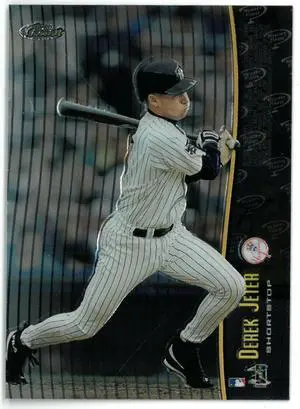 Derek Jeter/Jose Cruz Jr. 1998 Topps Finest Mystery Refractor Card #M15-R (Yankees/Blue Jays)