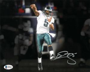 Donovan McNabb signed Philadelphia Eagles 8x10 Photo #5- Beckett Witnessed (horizontal)