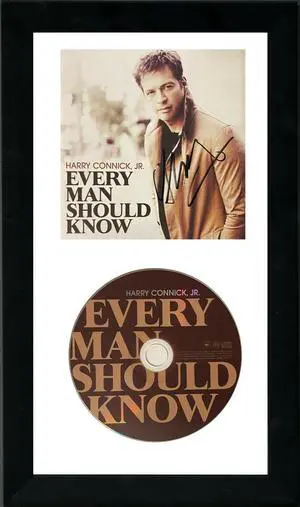 Harry Connick, Jr Signed 2013 Every Man Should Know Album Cover Booklet w/ CD 6.5x12 Custom Framing– Beckett Review