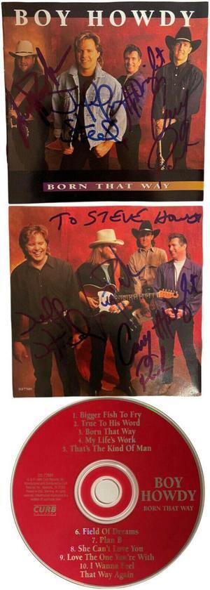 Boy Howdy Band signed 1995 Born That Way Album Cover Booklet w/ CD (4 sigs) – COA Cary & Larry Park/Jeffery Steele, H. Wright
