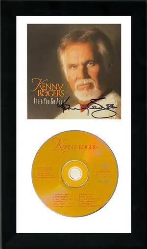 Kenny Rogers signed 2000 There You Go Again Album Cover Booklet w/ CD 6.5x12 Custom Framing-Beckett Review  (Dreamcatcher Record