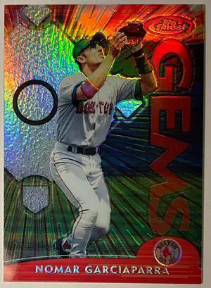 Nomar Garciaparra 2000 Topps Finest Gems Refractor Baseball Card #282 (Boston Red Sox)