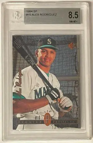 Alex Rodriguez 1994 SP Rookie Card (RC) #15- BGS Graded 8.5 NM-MT+ (Sub Grades/9 Centering/Seattle Mariners)