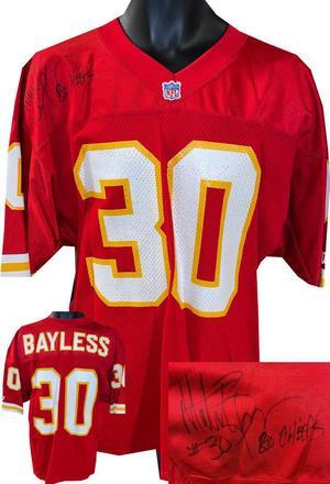 Martin Bayless signed Official Wilson NFL Authentic Onfield Kansas City Chiefs Jersey Beckett Review 30 Size 46