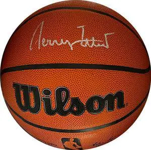 Jerry West signed Wilson NBA Authentics Series I/O Basketball- JSA Witnessed (Los Angeles Lakers)