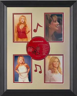Lee Ann Womack signed 1997 Self-Titled Album CD w/ Custom Framing 14x18 w/ 4 Photos