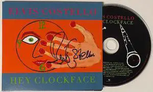 Elvis Costello signed 2020 Hey Clockface Album Hard Cover Booklet w/ CD (British/English Singer/Songwriter)