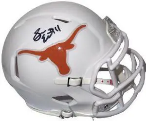 Sam Ehlinger signed Texas Longhorns Riddell Speed Mini Helmet #11- JSA Witnessed