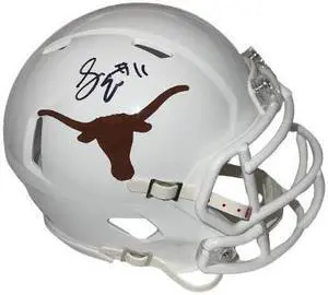 Sam Ehlinger signed Texas Longhorns Riddell Speed Mini Helmet #11- JSA Witnessed