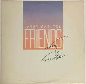 Larry Carlton signed 1983 Friends Album Cover/LP/Vinyl/Record- Beckett Review (Warner Bros. Records)