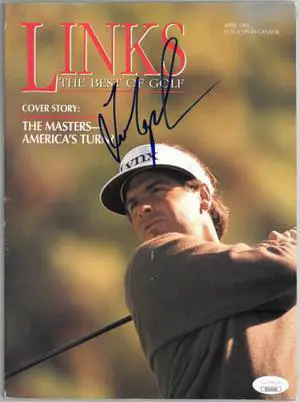 Fred Couples signed Links The Best of Golf Full Magazine April 1995 minor cover wear- JSA #EE63350 (no label)