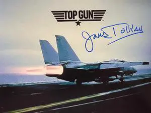 James Tolkan signed 1986 Top Gun 8x10 Photo (Commander Tom "Stinger" Jardian)