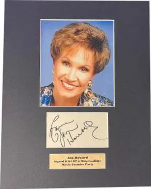 Jan Howard signed 2002 4.5x3 Cut Signature, Color 6x7 photo , Matted to 11x14 w/ Love (Country Singer/Author)