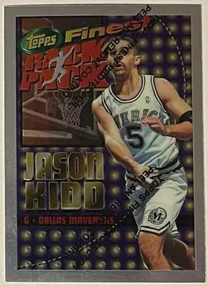 Jason Kidd 1994-95 Topps Finest Holochrome Rack Pack Rookie Card (RC) #RP7 w/ Coating (Dallas Mavericks)